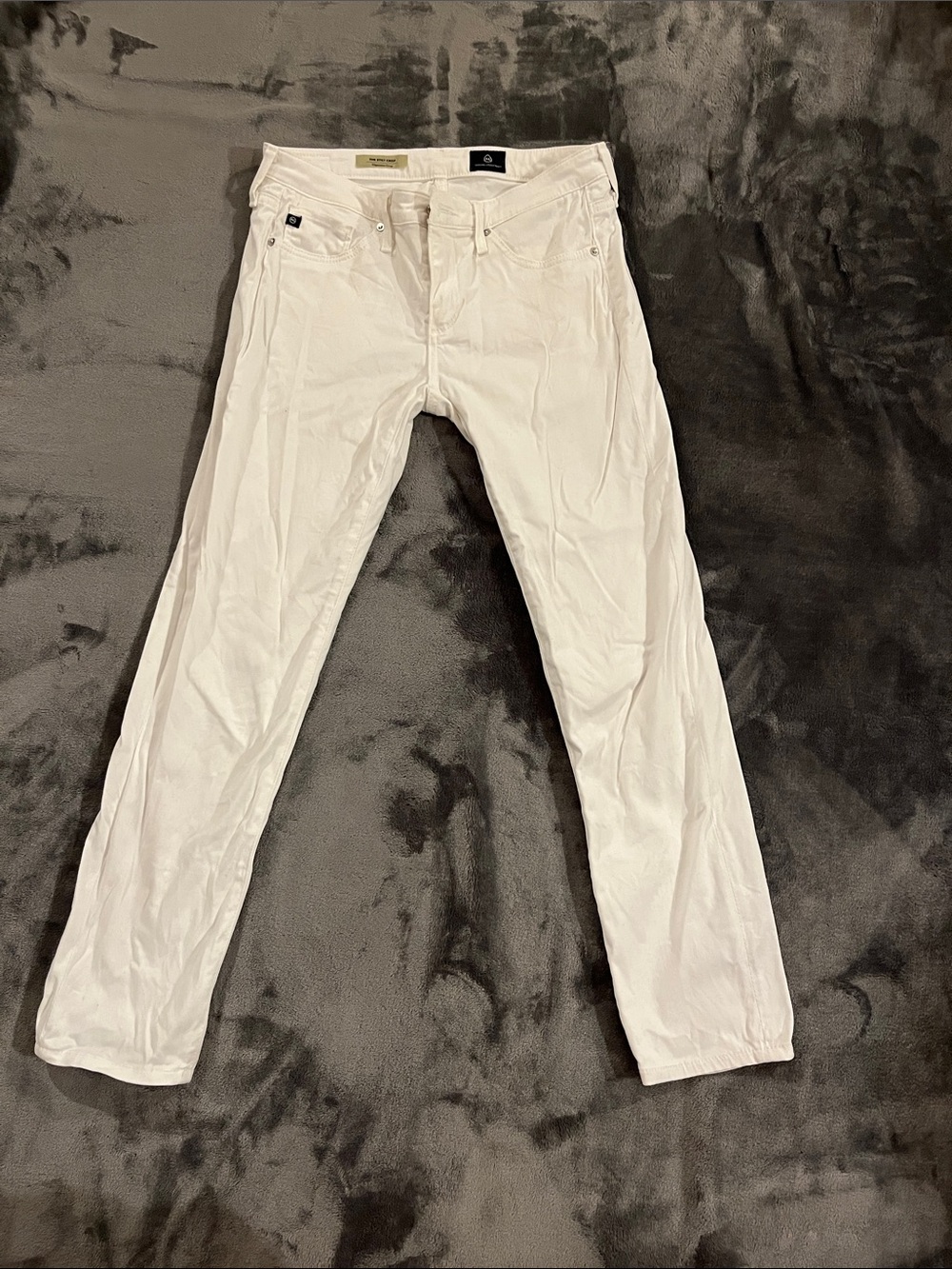 Ag Adriano Goldschmied Women's White Ankle Jeans
